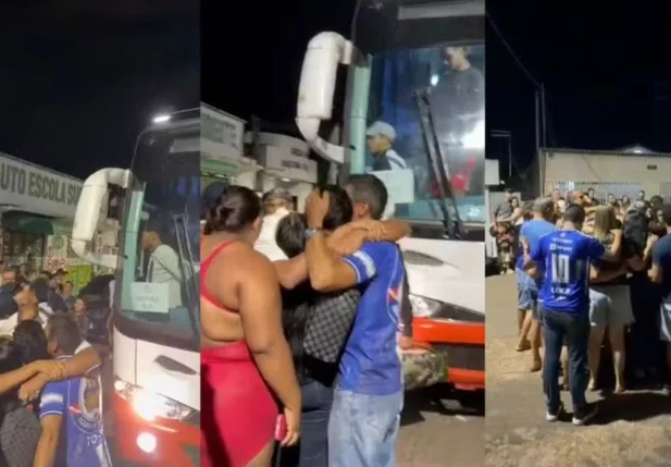 Chegada da delegação sub-20 do Águia de Marabá.