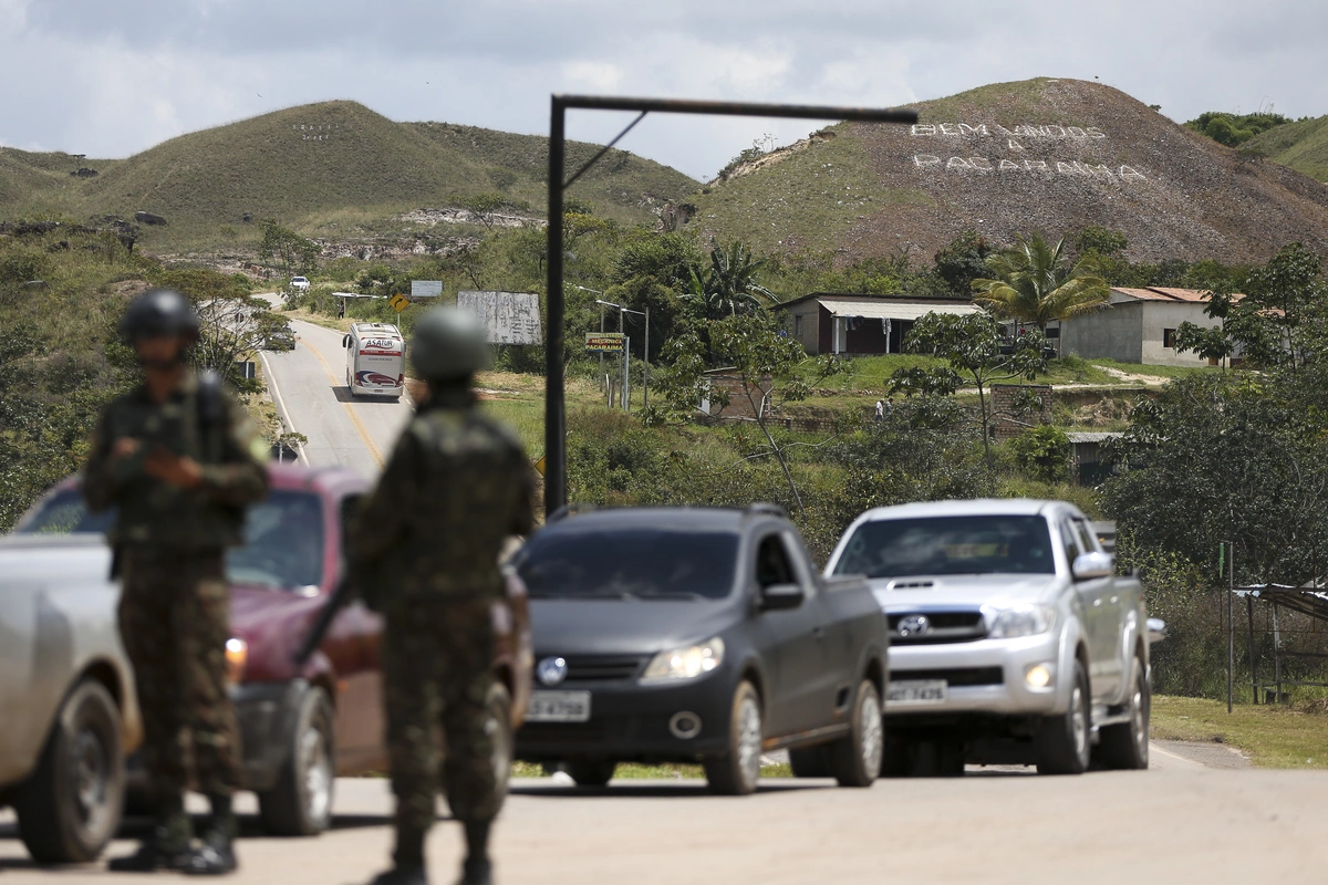Cidade de Pacaraima (RR), que faz fronteira com a Venezuela