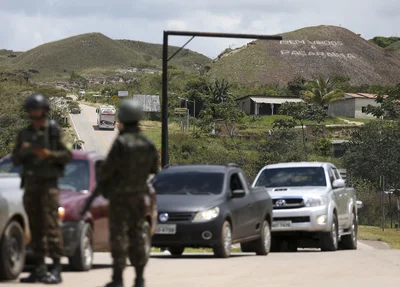 Cidade de Pacaraima (RR), que faz fronteira com a Venezuela