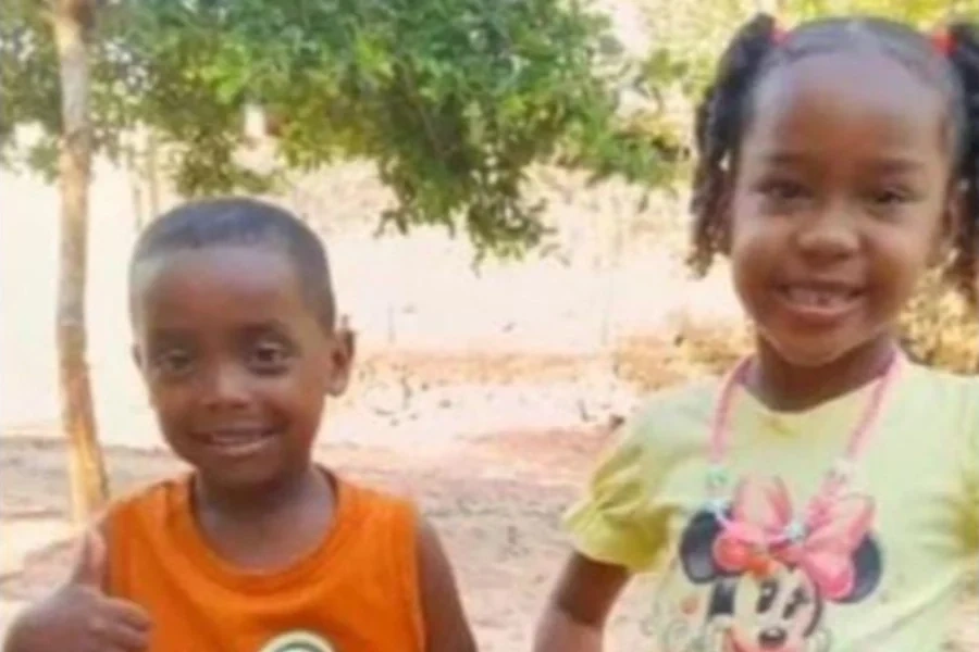 Crianças desaparecidas em bacabal. Michael, de 4 anos e Isabelle, de 6 anos.