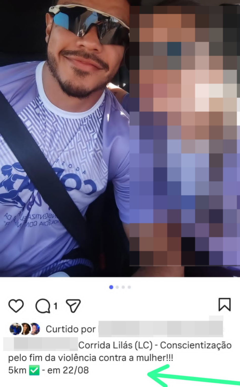 Danny participou de corrida contra violência à mulher