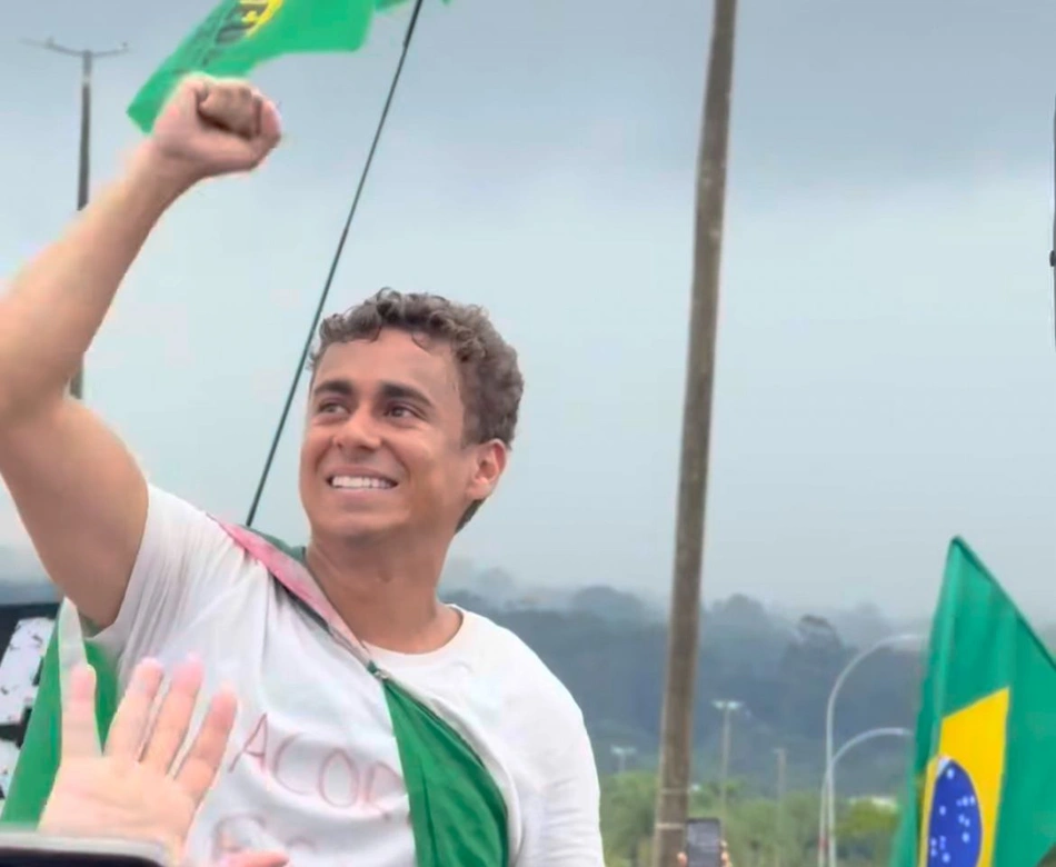 Deputado Nikolas Ferreira em manifestação