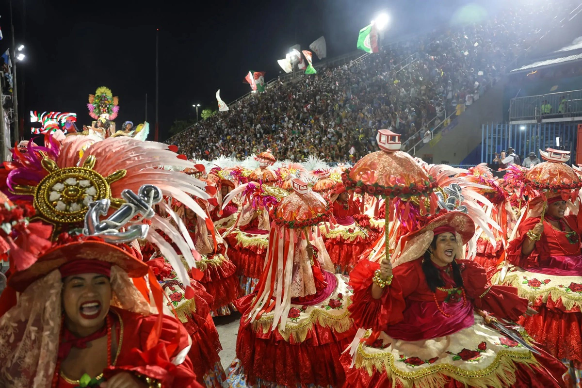 Desfile na Marquês de Sapucaí no Rio de Janeiro
