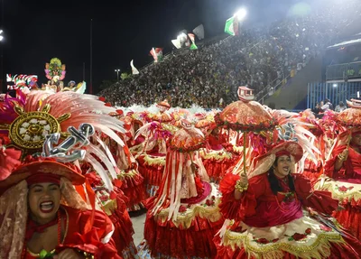 Desfile na Marquês de Sapucaí no Rio de Janeiro