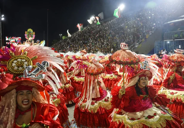 Desfile na Marquês de Sapucaí no Rio de Janeiro