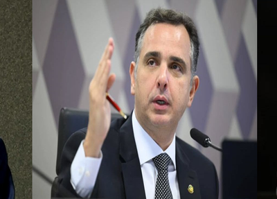 Diretor-geral da Polícia Federal, Andrei Rodrigues; ex-presidente do Senado, Rodrigo Pacheco  e o ministro da Controladoria-Geral da União (CGU), Vinícius de Carvalho.