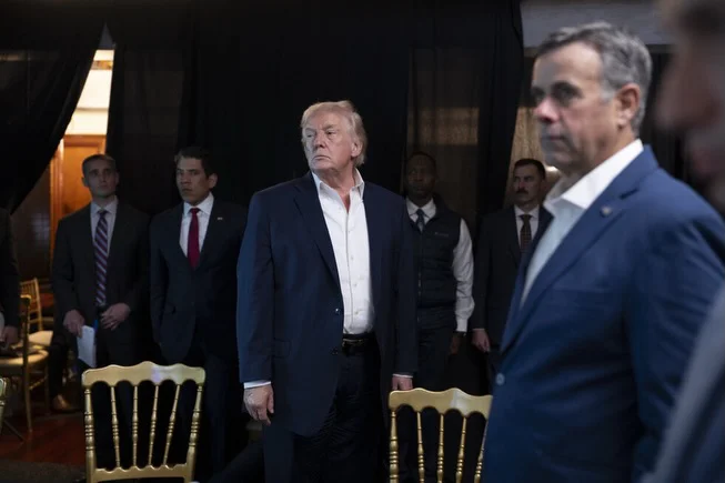 Donald Trump durante a captura de Maduro