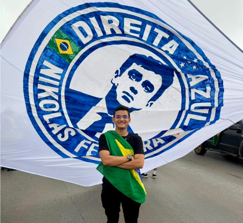 Douglas Azevedo participou da Caminhada da Liberdade
