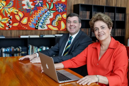 Ex-presidente Dilma Rousseff (PT) e ex-ministro do Esporte Ricardo Leyser Gonçalves