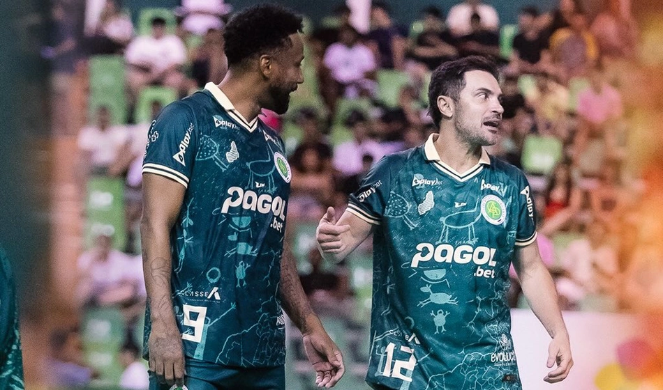Falcão e Jé, jogadores de futsal campeões da Copa do Mundo em 2012