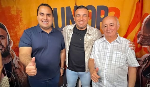 Georgiano Neto e Júlio César na festa de Caridade do Piauí