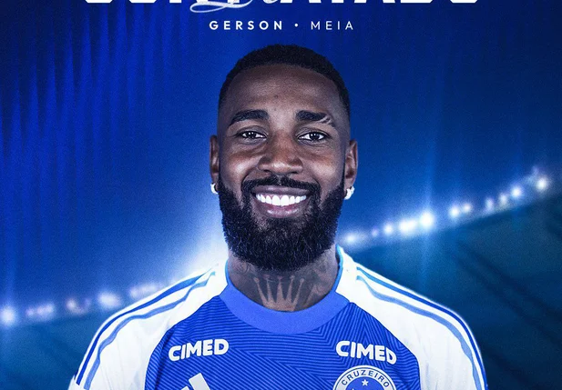 Gerson anunciado oficialmente pelo Cruzeiro.