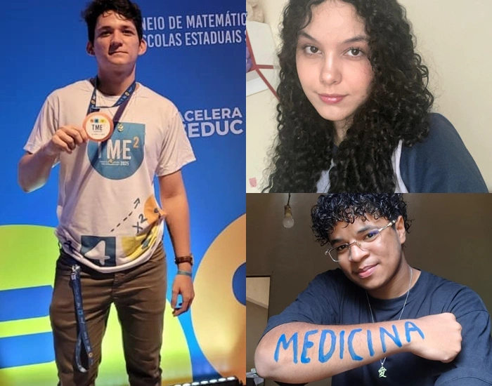 Gustavo Nicolas de Sousa Pereira Sá, Gabriela Victória Silva Viriato e Harison Barbosa de Sousa