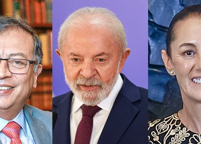 Gustavo Petro, Lula e Claudia Sheinbaum