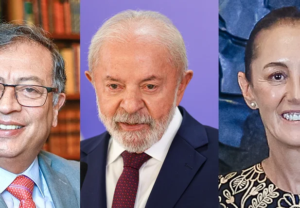 Gustavo Petro, Lula e Claudia Sheinbaum
