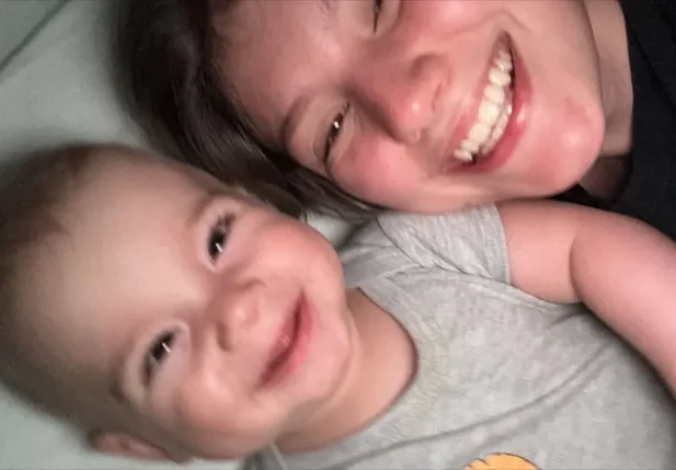 Isabel Veloso e filho Arthur