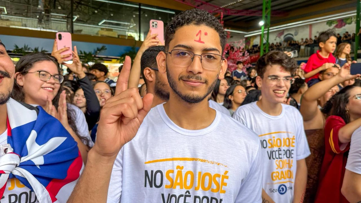 João Gabriel foi 1º lugar geral em Medicina