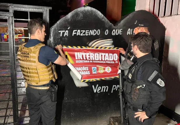 Local foi interditado pela Secretaria de Segurança do Piauí