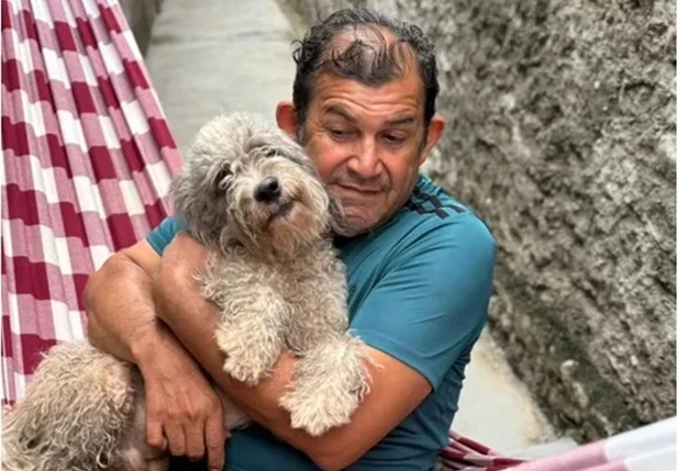 Marco Antônio e Snoopy