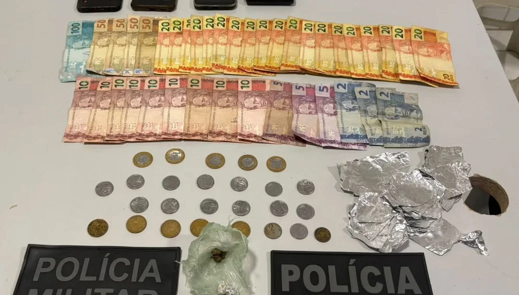 Materiais apreendidos em megaoperação contra o tráfico de drogas em São João do Piauí