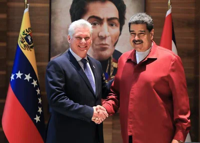 Miguel Díaz-Canel e Nicolás Maduro