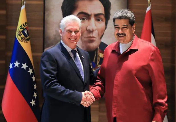 Miguel Díaz-Canel e Nicolás Maduro