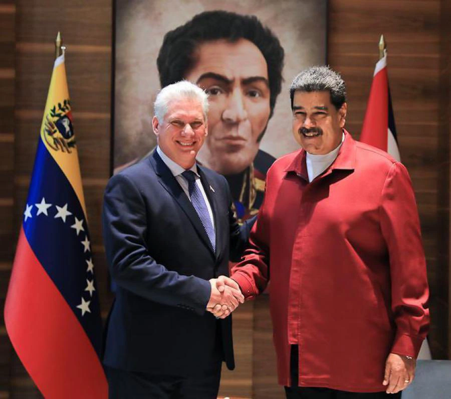 Miguel Díaz-Canel e Nicolás Maduro