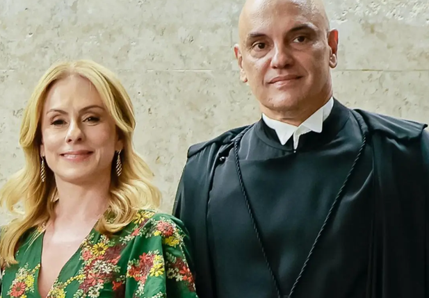 Moraes e a esposa, a advogada Viviane Barci de Moraes