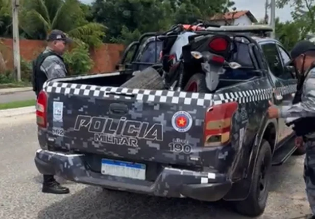 Moto de Itallo Bruno recuperada pela PM