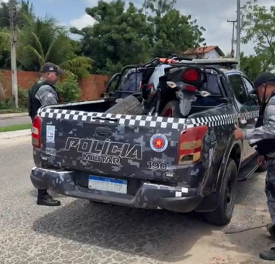 Moto de Itallo Bruno recuperada pela PM