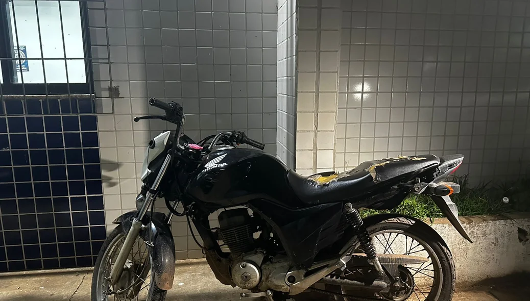 Motocicleta dos suspeitos
