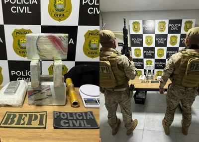 PM desmonta ponto de armazenamento de drogas em Picos