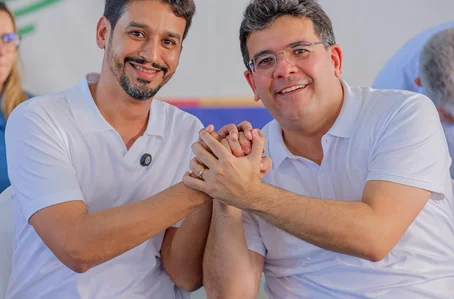 Prefeito Marcos Mateus e governador Rafael Fonteles