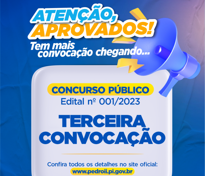 Prefeitura de Pedro II convoca aprovados em concurso
