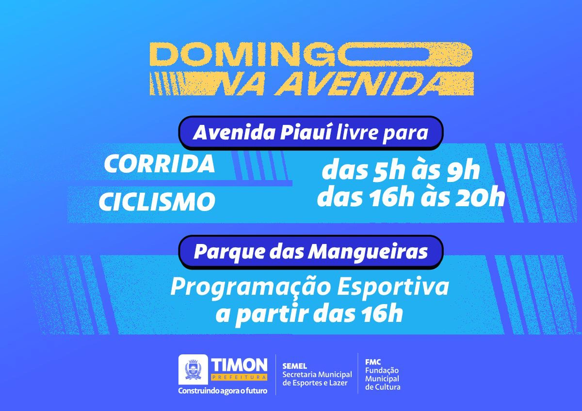 Prefeitura promove domingo de esporte e lazer no prolongamento da Avenida Piauí