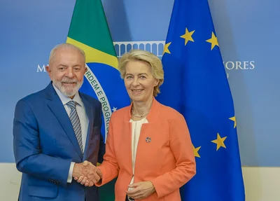 Presidente Lula e a presidente da Comissão Europeia, Ursula von der Leyen