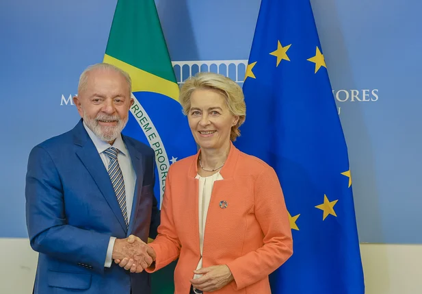 Presidente Lula e a presidente da Comissão Europeia, Ursula von der Leyen