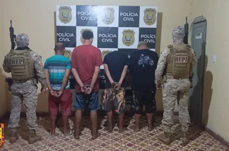 Quatro suspeitos presos