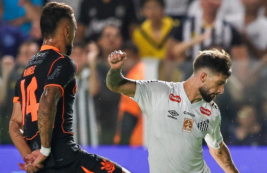 Santos marca nos últimos minutos e empata com o Corinthians no Paulista