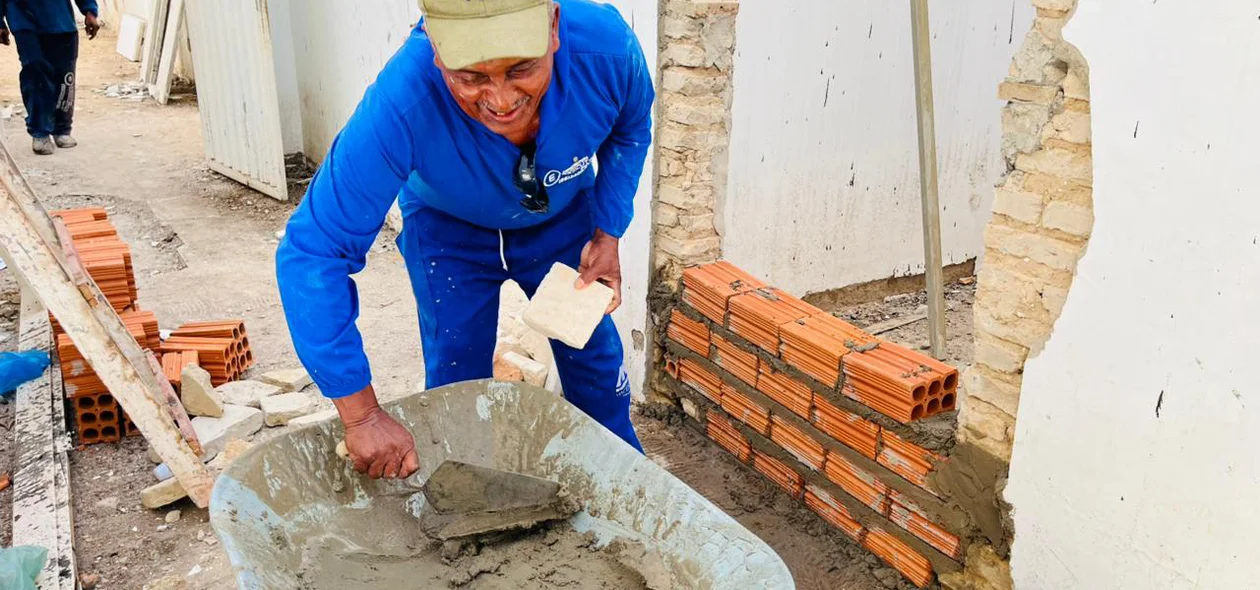 Trabalhador na obra