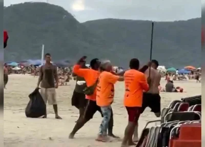 Turista argentino é agredido por ambulantes em praia de Balneário Camboriú