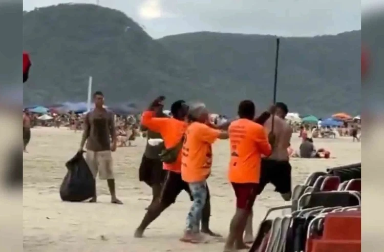 Turista argentino é agredido por ambulantes em praia de Balneário Camboriú