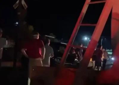 Veículo de passeio foi atingido por um trem em Altos
