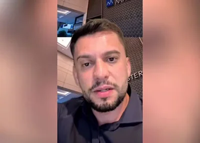 Vereador Rony Gabriel em vídeo no Instagram