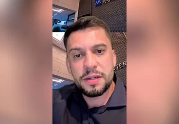 Vereador Rony Gabriel em vídeo no Instagram