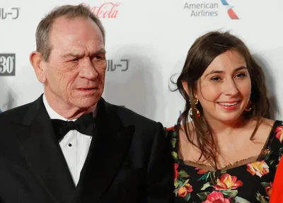 Victoria Jones e seu pai, o ator norte-americano Tommy Lee Jones