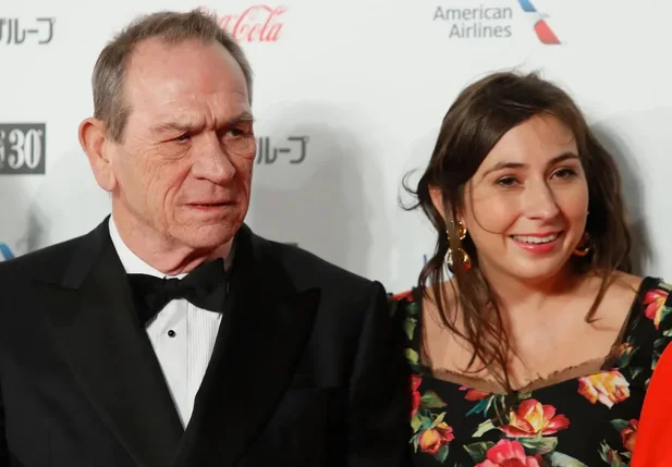 Victoria Jones e seu pai, o ator norte-americano Tommy Lee Jones