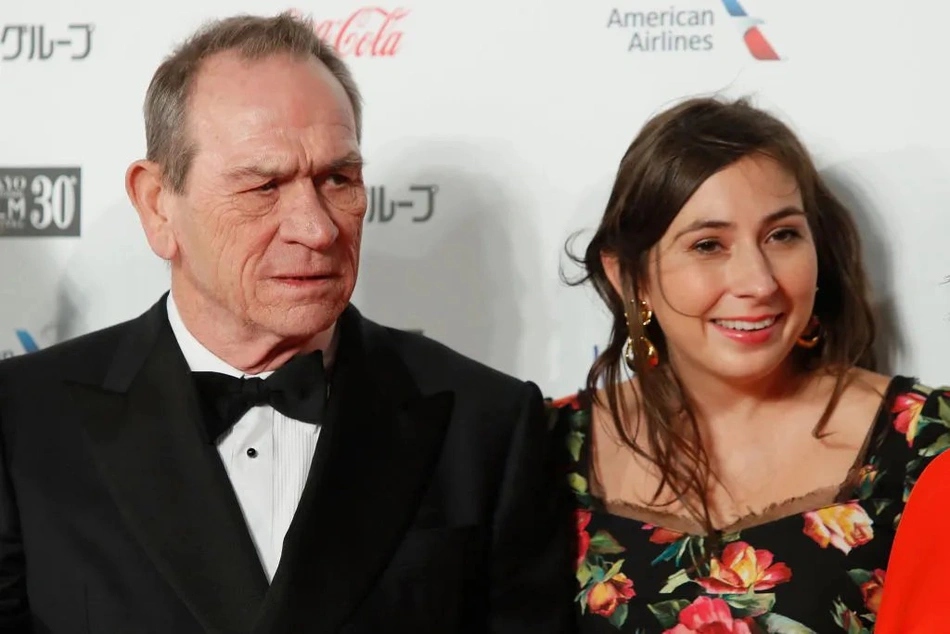 Victoria Jones e seu pai, o ator norte-americano Tommy Lee Jones