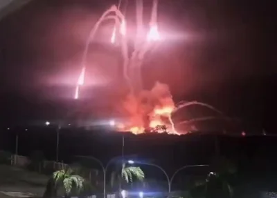 Vídeos mostram explosões durante ataque dos EUA à Venezuela