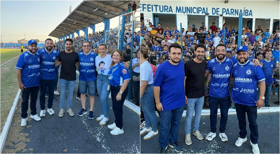 Ziza Carvalho prestigia estreia do Parnaíba na abertura do Campeonato Piauiense